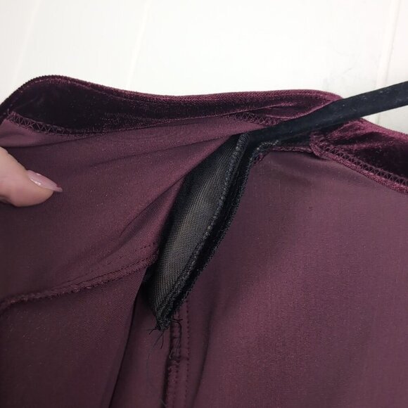 048 Vintage Purple Long  velvet cardigan - Picture 5 of 7